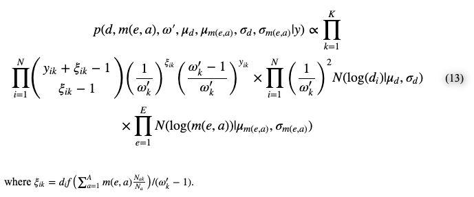 Formula for calculating personal network